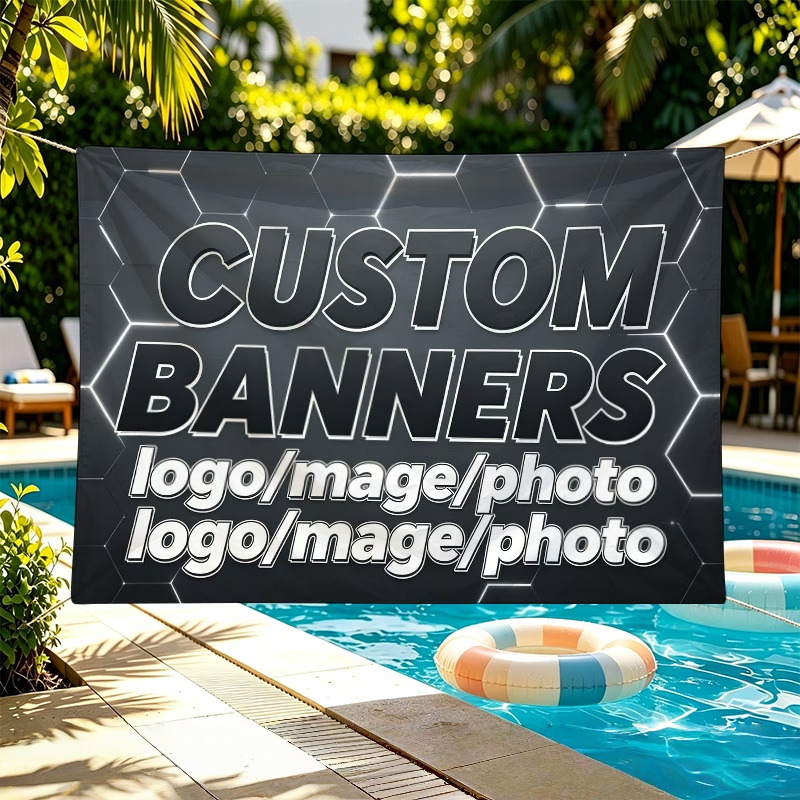 Commercial Printing Photoshop - أعلام مخصصة مناسبة لأنشطة المهرجانات والصور