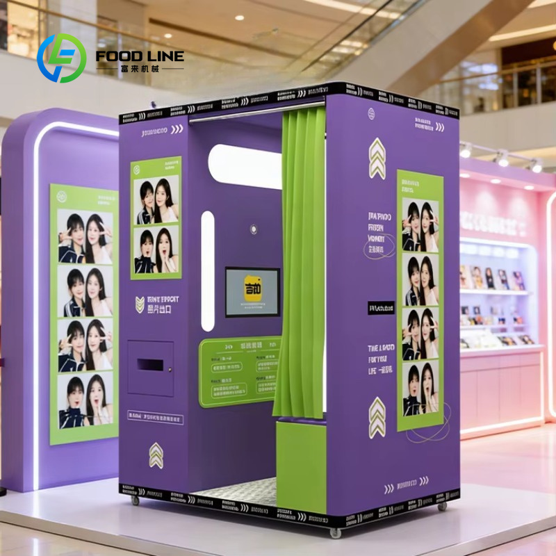 Commercial Photo Printing Kiosk - كشك تصوير فوري بتصميم رياضي مخصص