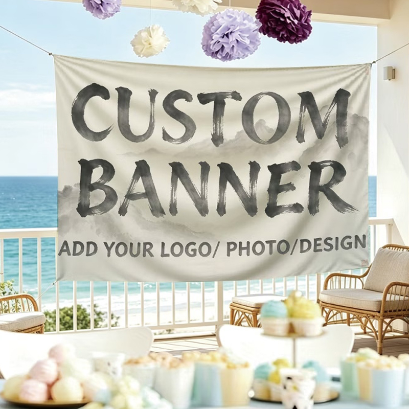 Commercial Printing Photoshop - أعلام مخصصة مناسبة لحفلات الافتتاح، أعياد