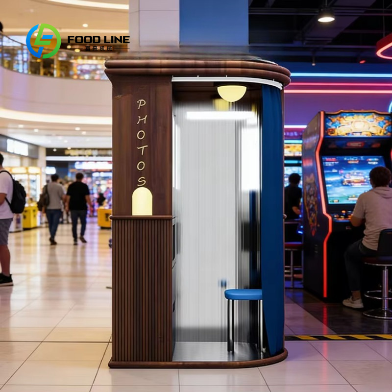 Commercial Photo Printing Kiosk - كشك تصوير مغلق مخصص بتصميم نورديك