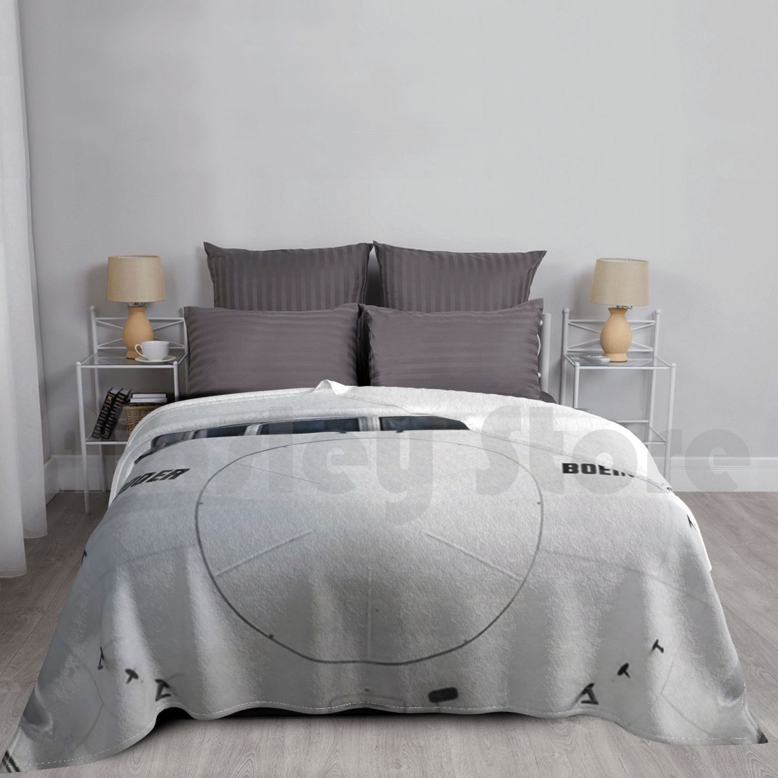 Commercial Fabric Printing - بوينغ 777 بطانية عرض الأنف أزياء
