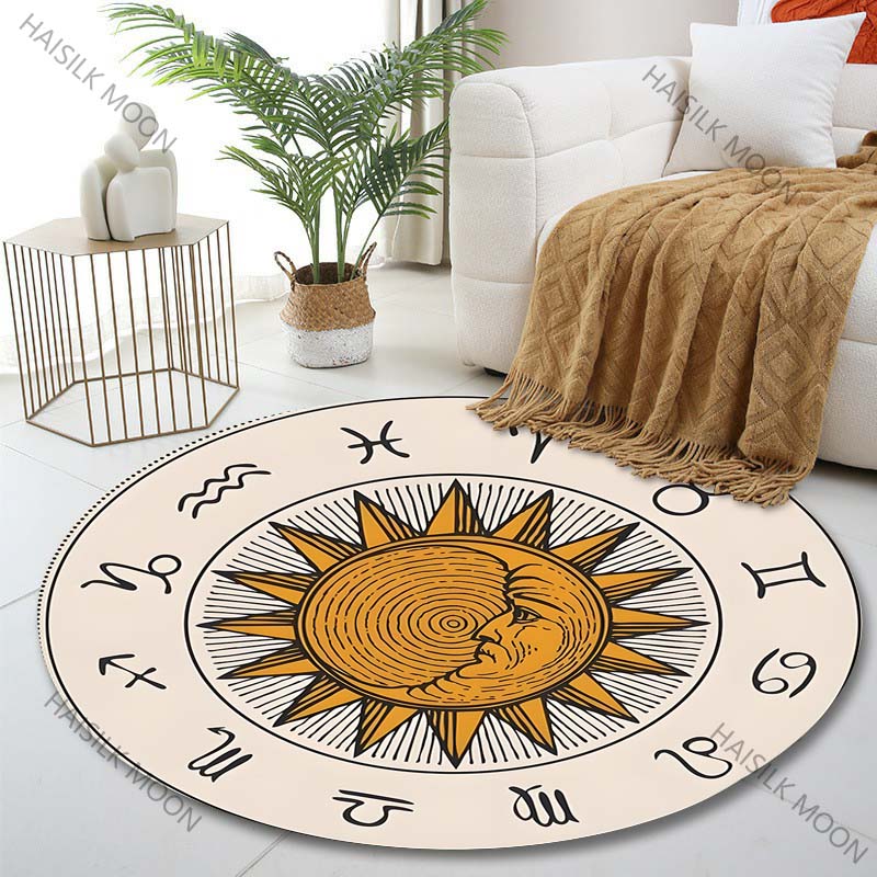 سجادة دائرية مطبوعة عليها علام - مراجعة Commercial Printing Images وسعره