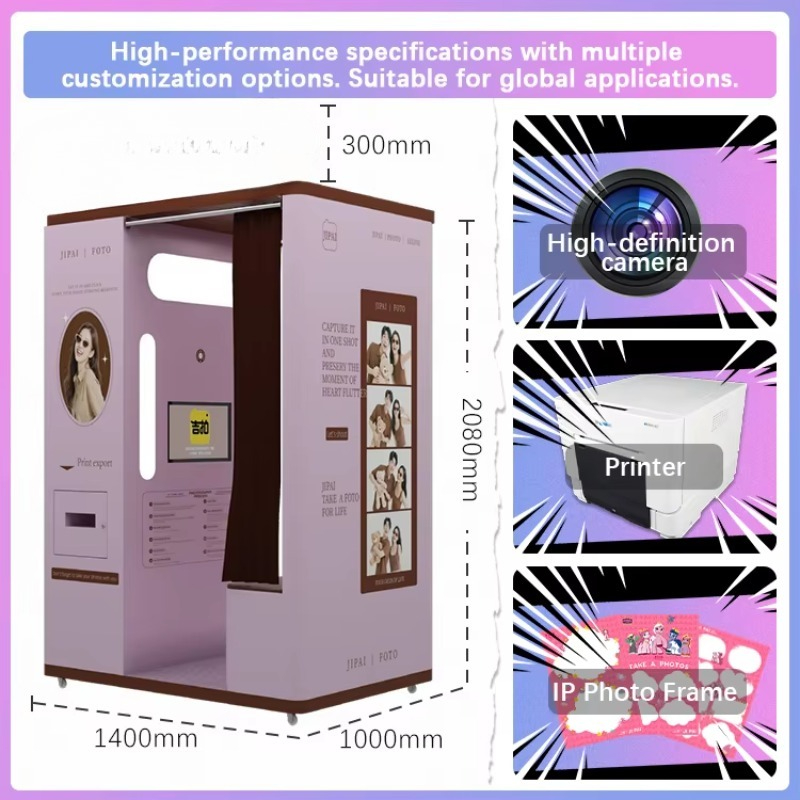 كشك تصوير سيلفي مخصص مع طباعة  - مراجعة Commercial Photo Printing Kiosk وسعره